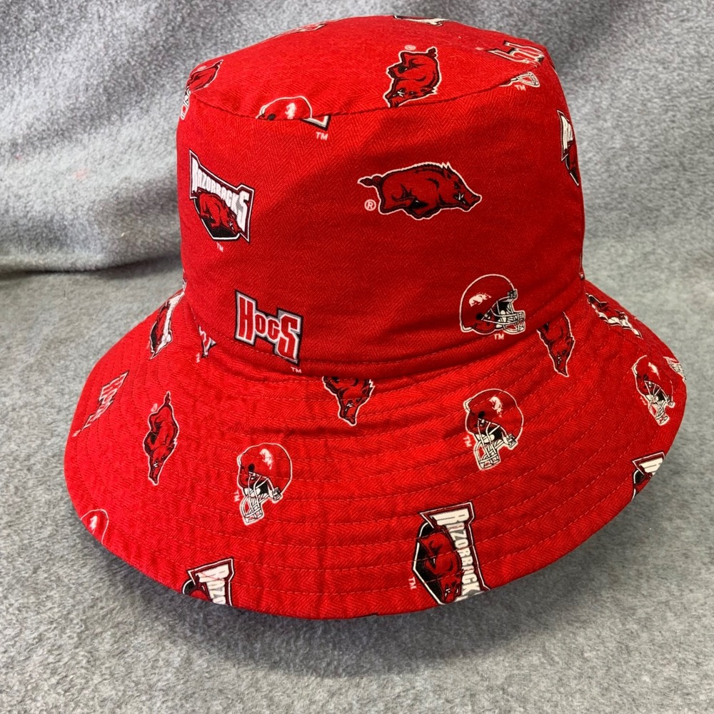 Arkansas Hogs Razorbacks Unisex Red Bucket Hat All Over Print OSFM